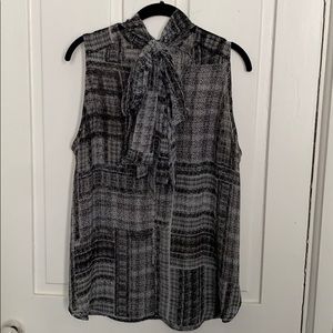 Tie neck blouse